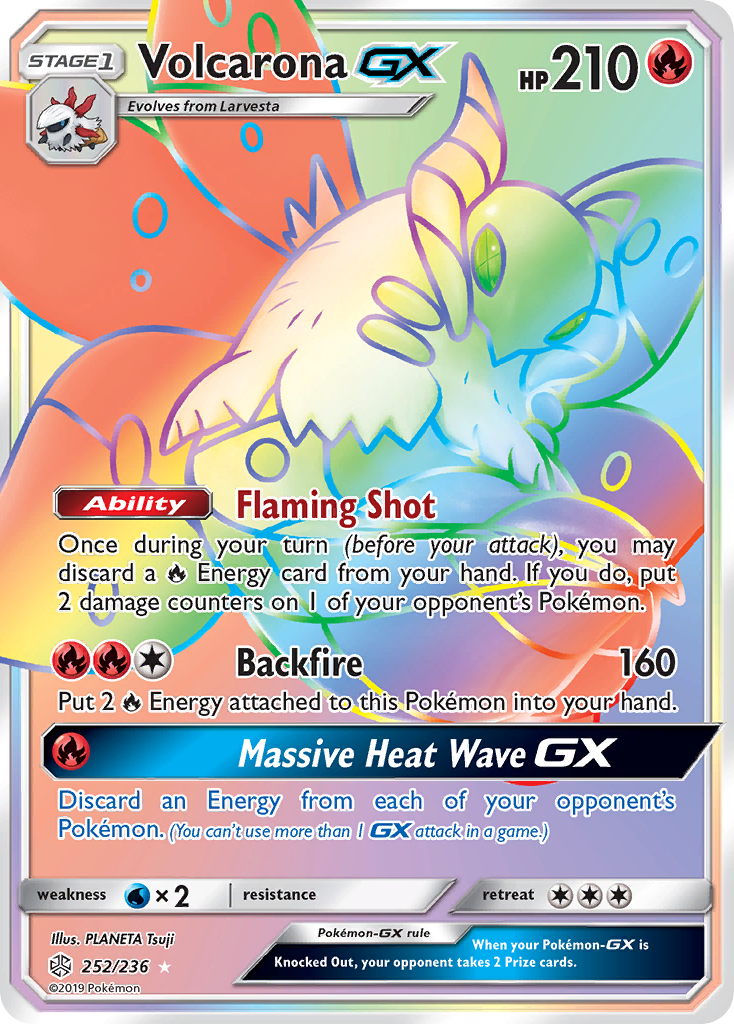 Cosmic Eclipse Volcarona GX #252/236